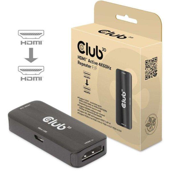 Club3D Repeater HDMI > HDMI             4K60Hz   aktiv Bu/Bu retail (CAC-1307)