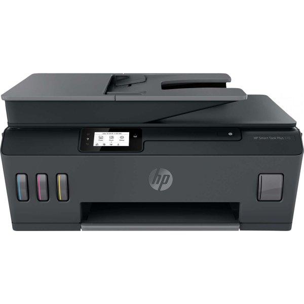 T HP Smart Tank Plus 570 Tintenstrahldrucker 3in1/A4/WiFi/Bluetooth/ADF
(5HX14A#BHC)