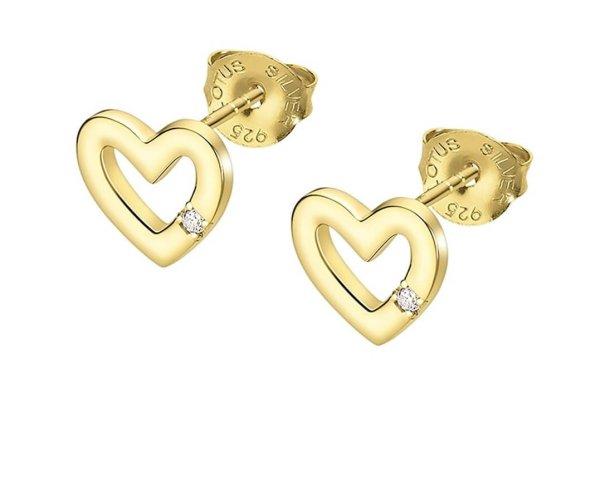 Lotus Silver Gyengéd aranyozott szív alakú fülbevaló
LP3217-4 / 2