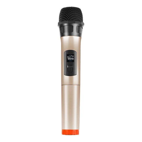 Vezeték nélküli dinamikus mikrofon UHF PULUZ PU628J 3,5 mm (arany)