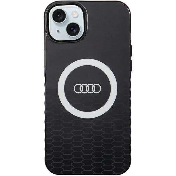 Audi IML Big Logo MagSafe tok iPhone 15 Plus/14 Plus - fekete