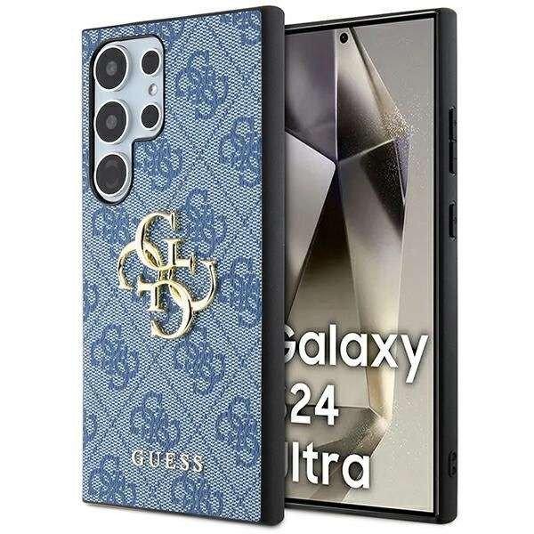 Guess 4G Big Metal Logo tok Samsung Galaxy S24 Ultra - kék