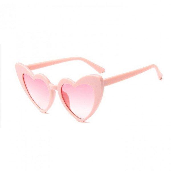Rózsaszín szív napszemüveg / Party szemüveg