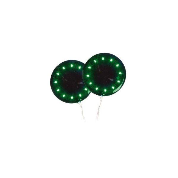Lampa, Led-Disk, Korong Belsővilágítás Zöld, 12V