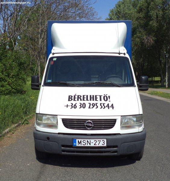 Bérelhető ponyvás kisteherautó Budapesten