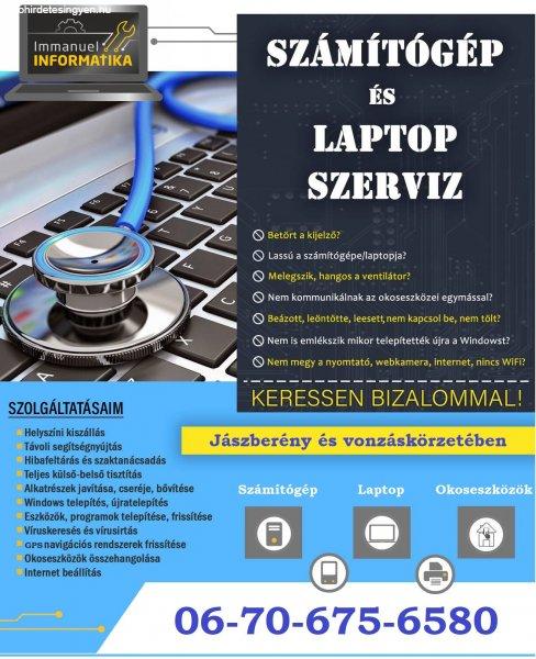 Számítógép és laptop szervizelés javítás