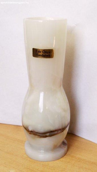 Krém színű Ónix váza Németországból, kifogástalan ?