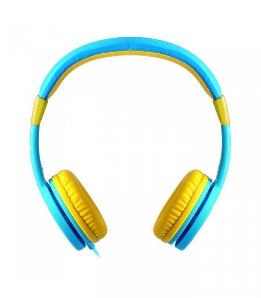 Astrum HS150 3,5MM gyerek (max 85dB) fejhallgató erősített kábellel, jack
elosztós csatlakozóval kék