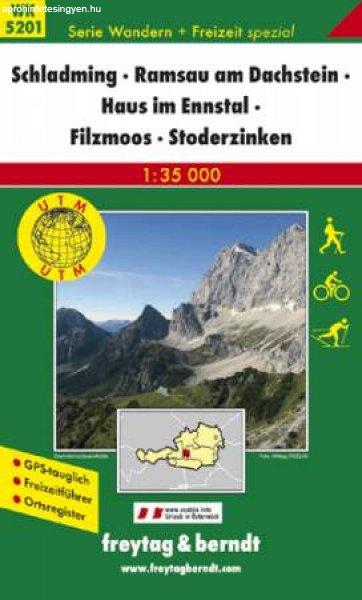 Schladming – Ramsau am Dachstein – Haus im Ennstal – Filzmoos –
Stoderzinken turistatérkép - f&b WK 5201 