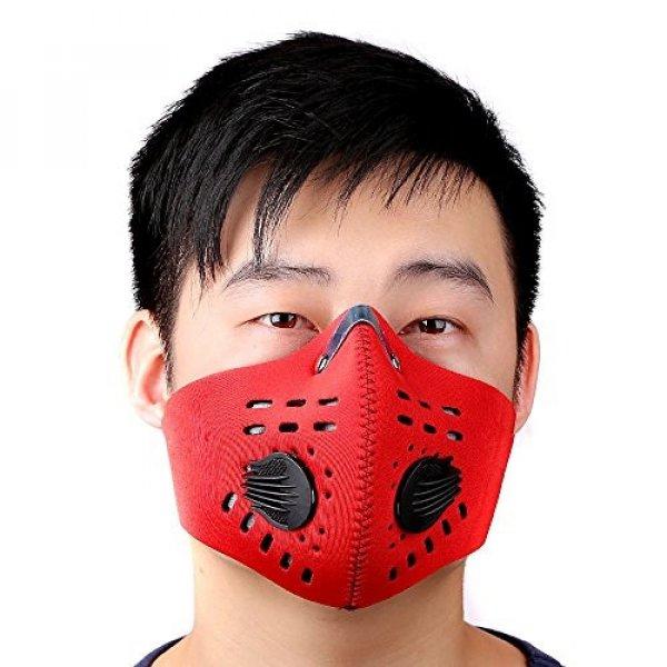 Tréning maszk, edzőmaszk (piros)