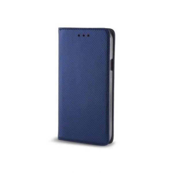 Smart magnet Huawei Y9 (2018) oldalra nyíló mágneses könyv tok szilikon
belsővel sötétkék