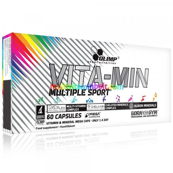 Vita-Min Multiple Sport Vitamin 60 db kapszula, multivitamin, ásványi anyagok
albion, kelát - Olimp Sport Nutrition