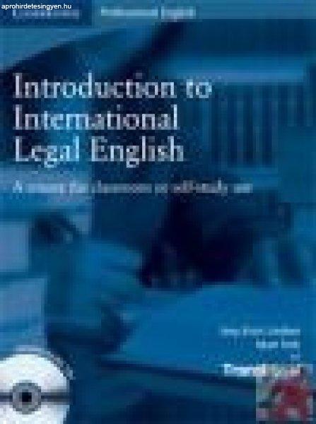 INTRODUCTION TO INTERNATIONAL LEGAL ENGLISH - Student's Book 