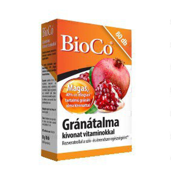 BioCo Gránátalma kivonat tabletta vitaminokkal (80 db)