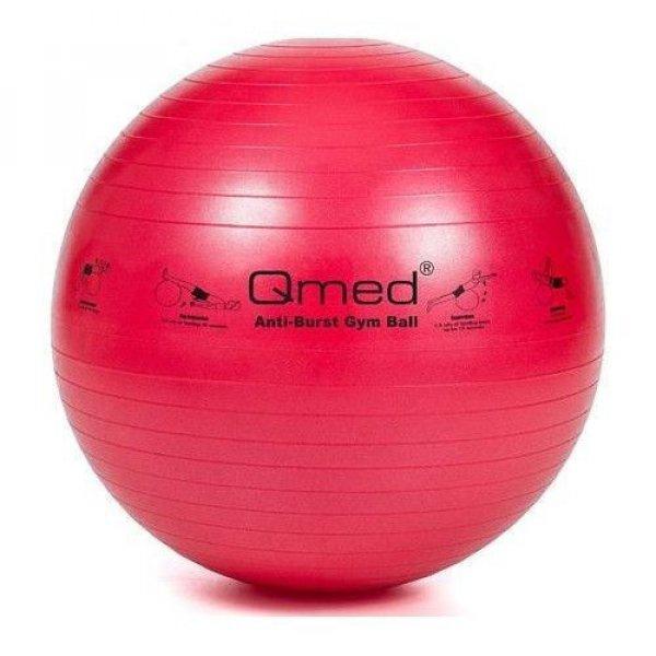 Fizioball gimnasztikai labda 55 cm Qmed - piros