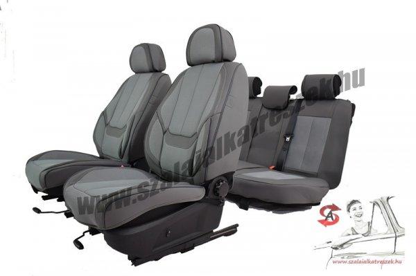 Honda Civic Ix 2012-Től Luna Méretezett Üléshuzat Bőr/Szövet
-Szürke/Szürkee- Komplett Garnitúra