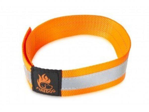 Firedog Fényvisszaverő nyakörv tépőzárral 30 mm 60 cm neon orange