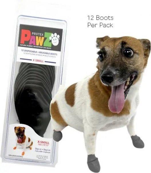 Pawz - Bio kutyacipő XS Fekete 12 db