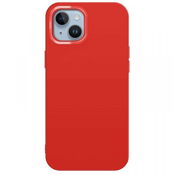 Ambi Case - Apple iPhone 12 Pro Max 2020 (6.7) piros szilikon tok