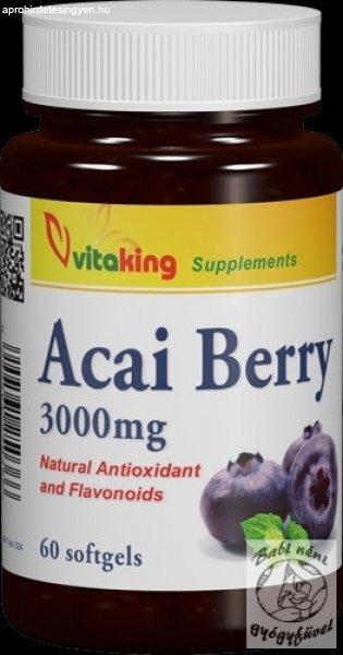 Vitaking Acai Berry 3000 mg (60 gelcaps)