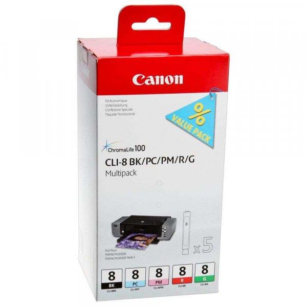 Canon CLI-8 tintapatron 5 db Eredeti Fotó cián, Fotó bíborvörös