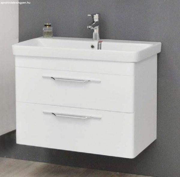 Lux 60/80 cm fali fürdőszoba bútor mosdókagylóval