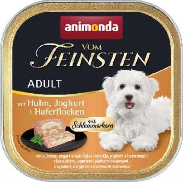 Animonda Vom Feinsten Gourment csirkés, joghurtos és zablisztes kutyaeledel
alutálkában (44 x 150 g) 6600 g