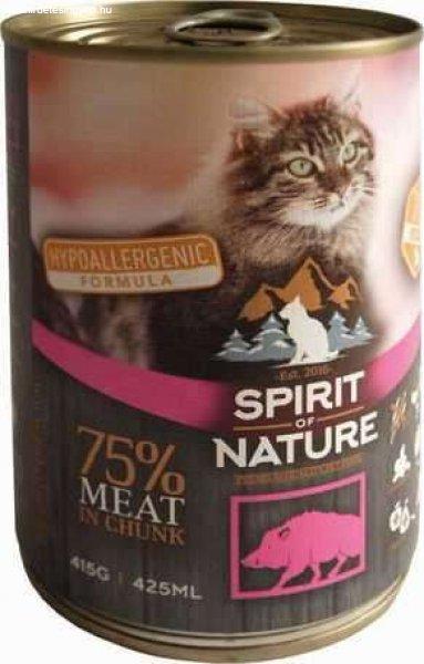 Spirit of Nature Cat vaddisznóhúsos konzerv (24 x 415 g) 9.96 kg