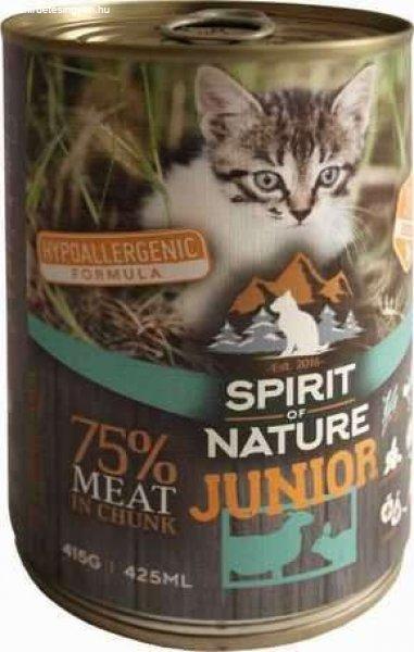 Spirit of Nature Cat Junior bárány- és nyúlhúsos konzerv (24 x 415 g) 9.96
kg