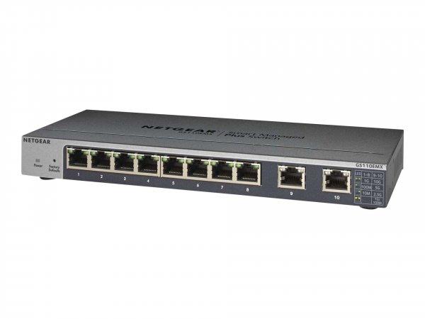 NETGEAR GS110EMX Vezérelt L2 10G Ethernet (100/1000/10000) Fekete