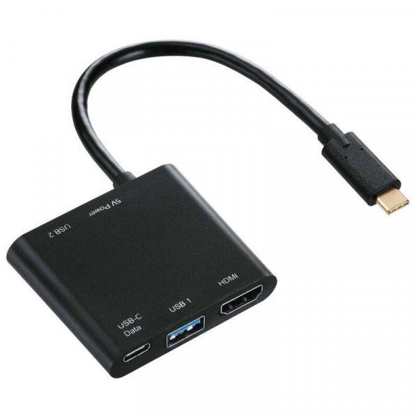Hama 135729 USB 2.0 Type-C (M) - 2xUSB 3.1 (F) + HDMI (F) + USB Type-C (F)
multiport adapter