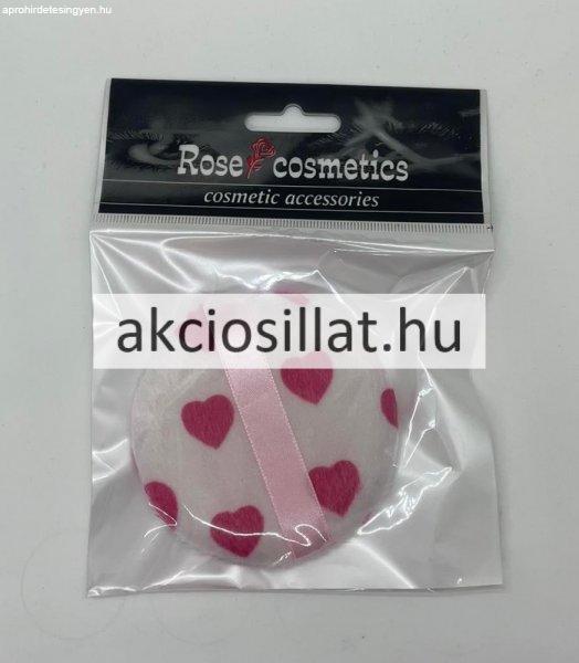 Rose Cosmetics Puderszivacs Szív 1 db