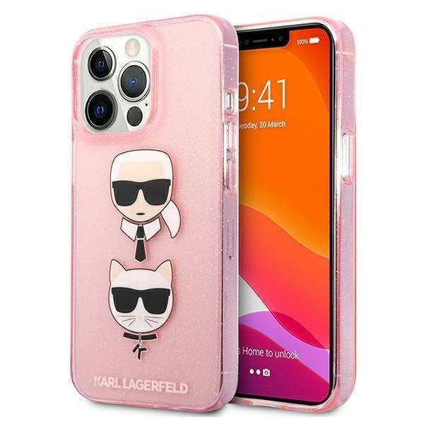 Karl Lagerfeld Klhcp13lkctuglp iPhone 13 PRO / 13 6.1 "Rózsaszín /
Rózsaszín tok csillámos Karl's Choupette