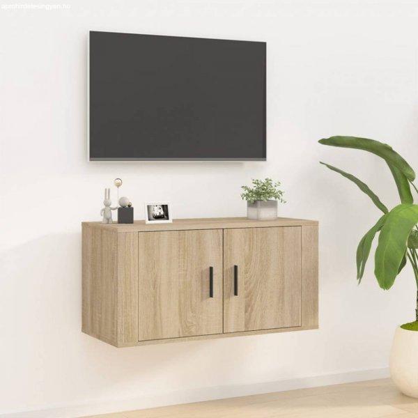 Sonoma tölgy fali tv-szekrény 80 x 34,5 x 40 cm