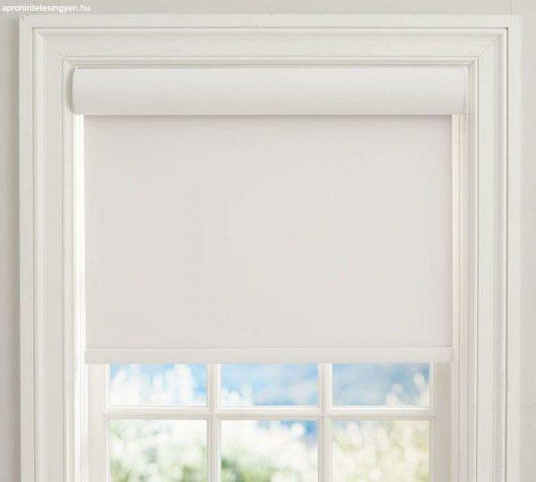 Elite Home® ablakra szerelhető sötétítő és árnyékoló roló, fém
házban, fehér, 60x90cm