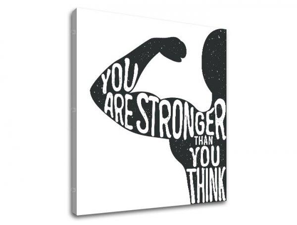 Motivációs vászonképek You are stronger (vászonkép szöveggel)
