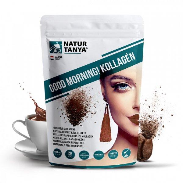 Natur Tanya® Good morning! Kollagén cappuccino - hal és marha kollagén
peptidek, biotin, C-vitamin és cink-biszglicinát