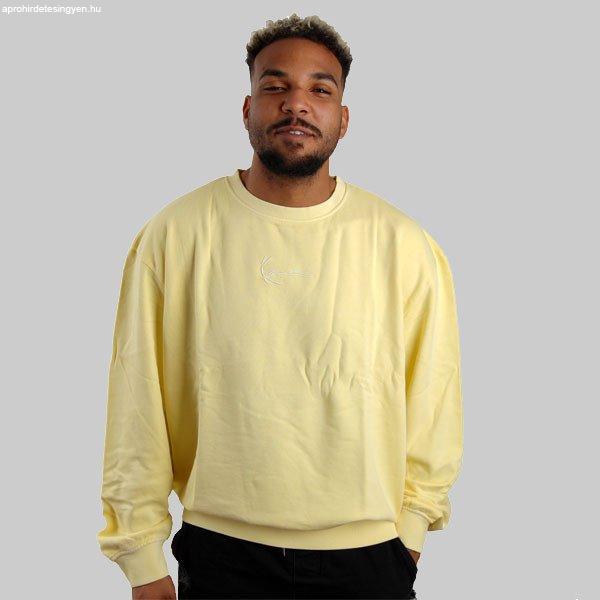 Pulover Karl Kani Small Signature OS Washed Crew Light Yellow