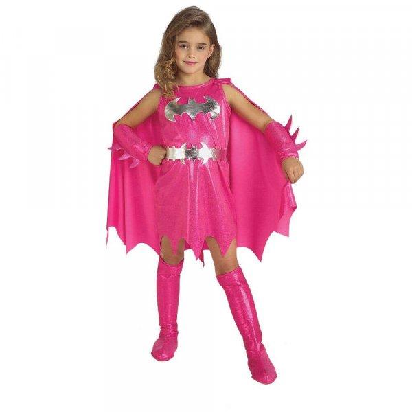 Batgirl rózsaszín jelmez lányoknak 3-4 éves korig 100-110 cm