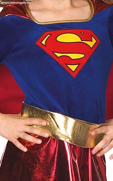 Supergirl Deluxe jelmez lányoknak 100-110 cm 3-4 éveseknek