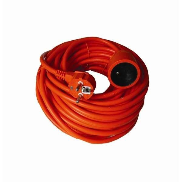 GLO 40m Hosszabbító kábel , 3x1,5 mm2 - narancs erősített kivitel