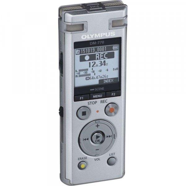 Olympus DM-770 Belső memória és flash kártya Ezüst diktafon