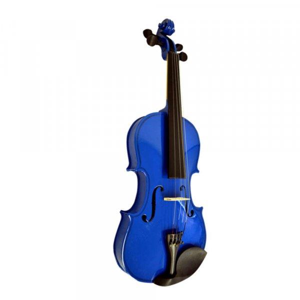 IdeallStore® klasszikus hegedű, 4/4-es méret, fa, kék, anyagból készült
tok