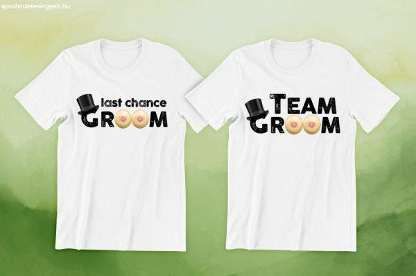 Last Chance, Team groom fehér póló