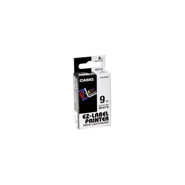 Feliratozógép szalag XR-9WE1 9mmx8m Casio fehér/fekete