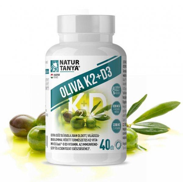 Natur Tanya OLIVA K2+D3 40 db – Világszabadalommal védett vitaMK7
K2-vitaminnal