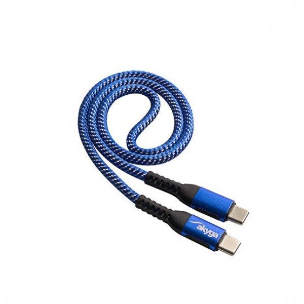 Akyga AK-USB-36 100W USB 2.0 Type-C kábel - 0,5m