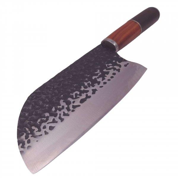 IdeallStore® szakácskés, kézzel készített, Twist Blade, 30 cm,
rozsdamentes acél, barna