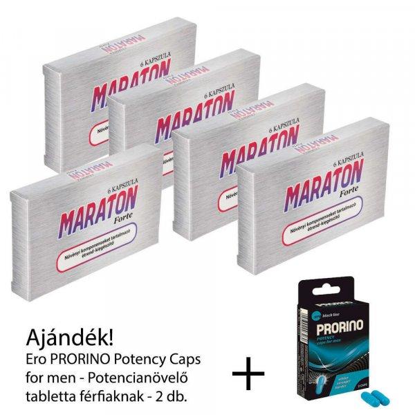 MARATON Plus - 5 csomag / 30 kapszula - Szuperkedvező csomag + Ajándék
PRORINO Potency Caps 1 csomag