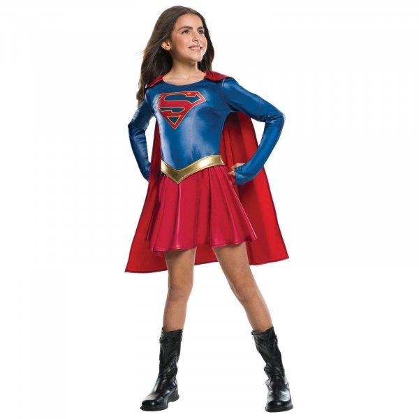 Supergirl jelmez lányoknak 110 - 120 cm 5-7 éveseknek
